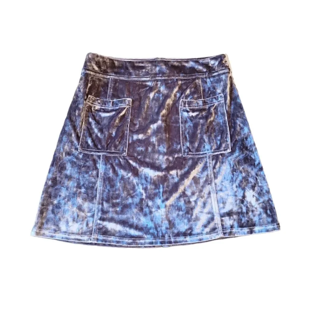 NWOT BB Dakota Metallic Calhoun Crushed Velvet Skirt Mini 4